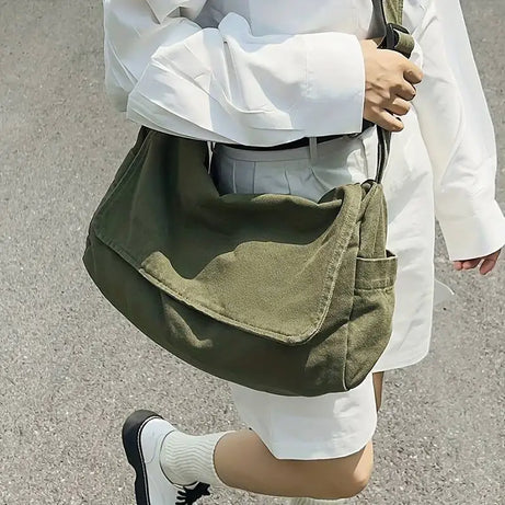 Sac à main besace en toile