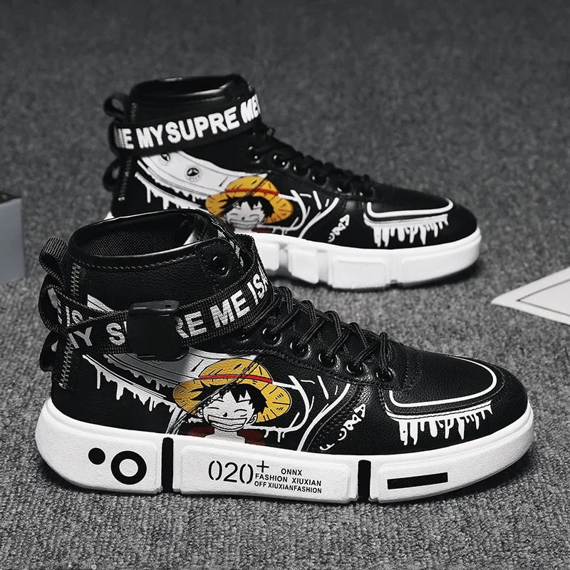 Chaussure manga one piece - Baskets hautes respirantes et antidérapantes