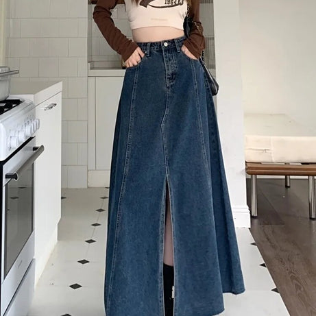 Jupe en jean vintage pour femme elizzy