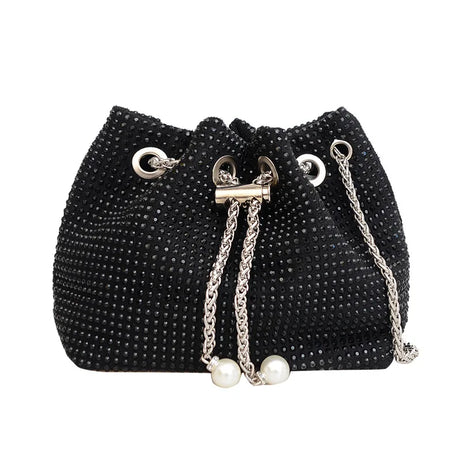 Sac Femme Bourse Souple à Strass