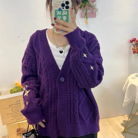 Pull à manches longues vintage pour femmes