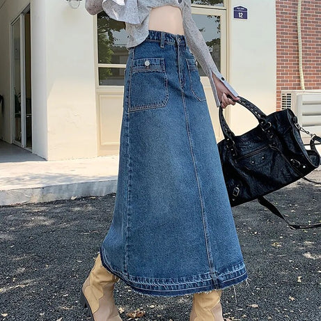 Jupes en Jean Long pour Femmes Skido