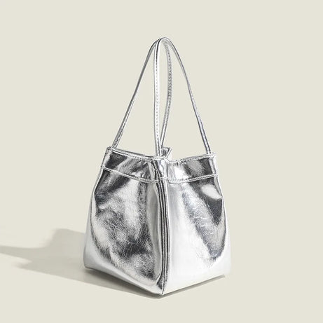 Sac Femme Seau Argenté