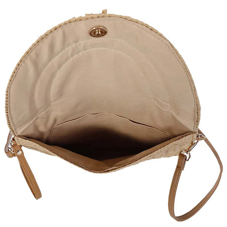 Sac Tricoté en Paille avec Bandoulière