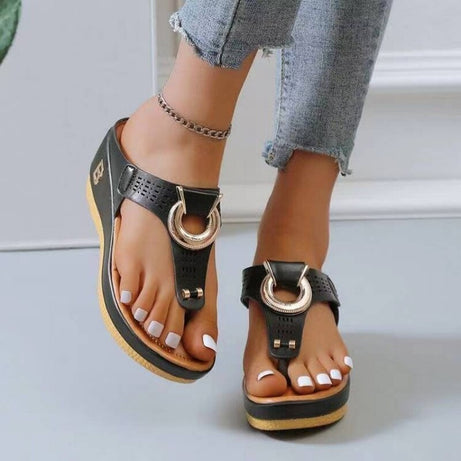 Sandales compensées pour femmes - Swiga