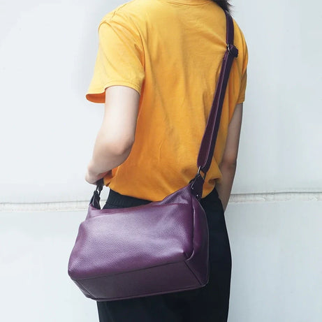 Sac à main cuir souple bandoulière femme