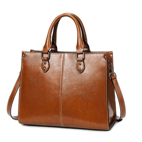 Sac à Main en Cuir Marron