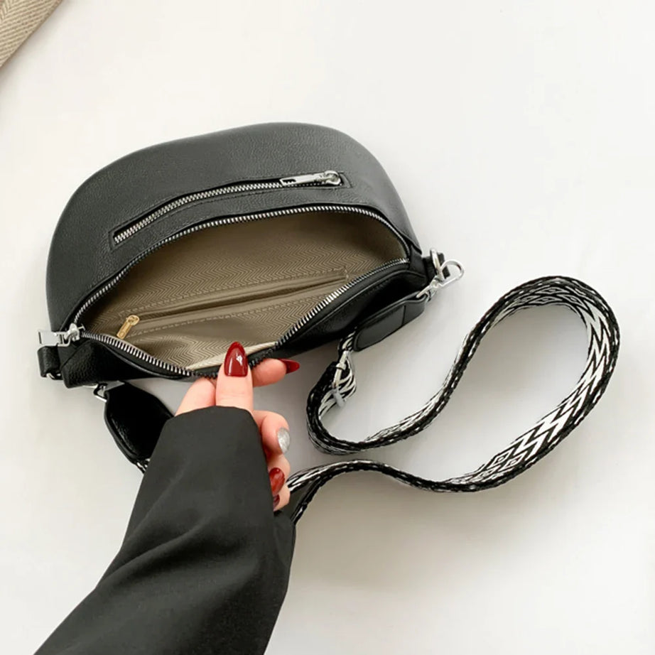 Sac à main banane pour femme avec bandoulière