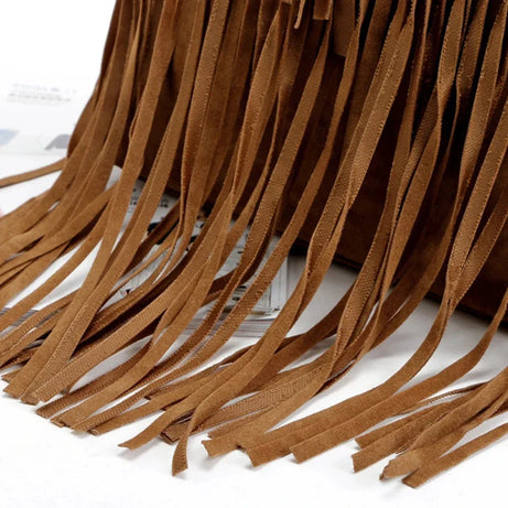 Sac Bandoulière Femme en Simili Suédine Marron