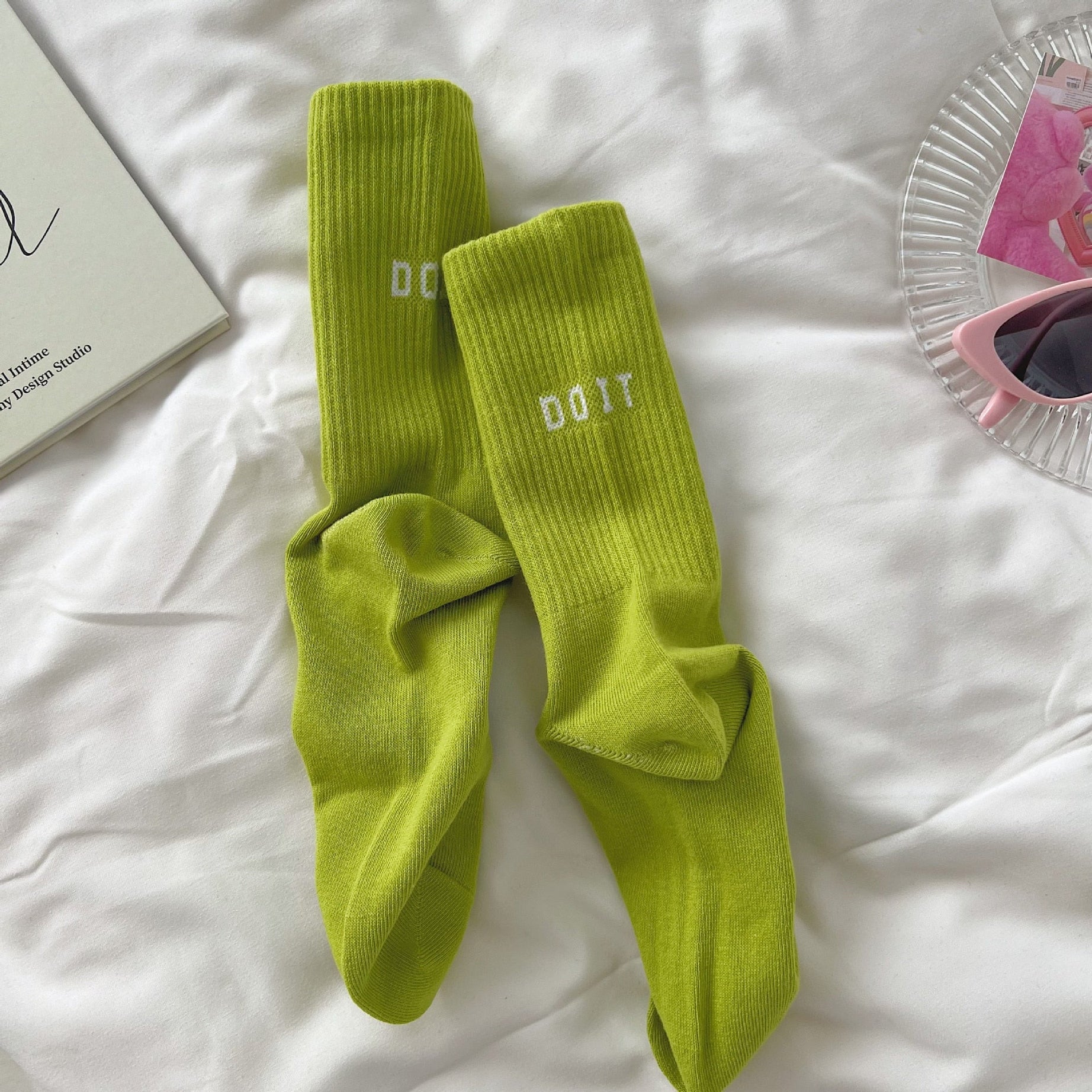Chaussettes femme de sport longues rayures Yara