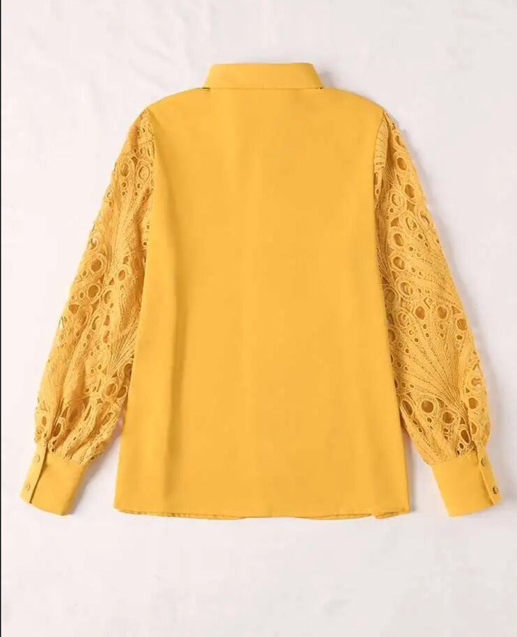 Chemisiers élégants à revers et manches longues pour femmes Dalioo