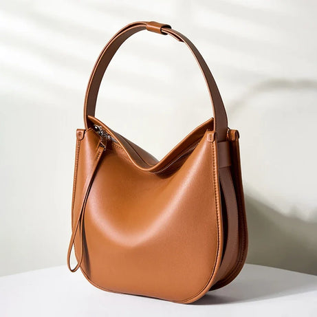 Sac à main cuir marron bandoulière