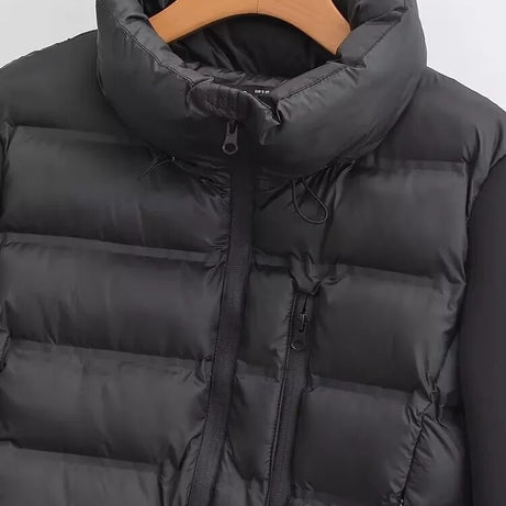 Veste à patte zippée à manches longues pour femmes