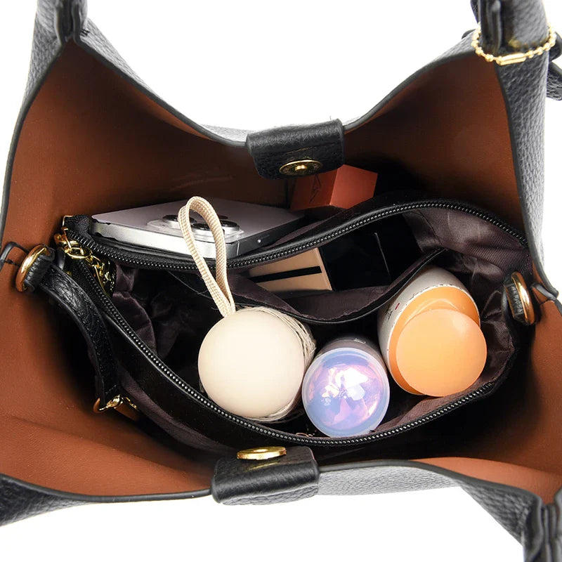 Sac à Main Noir Luxe avec Bandoulière