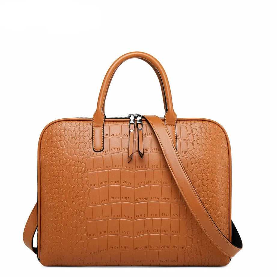 Sac à main ordinateur cuir femme