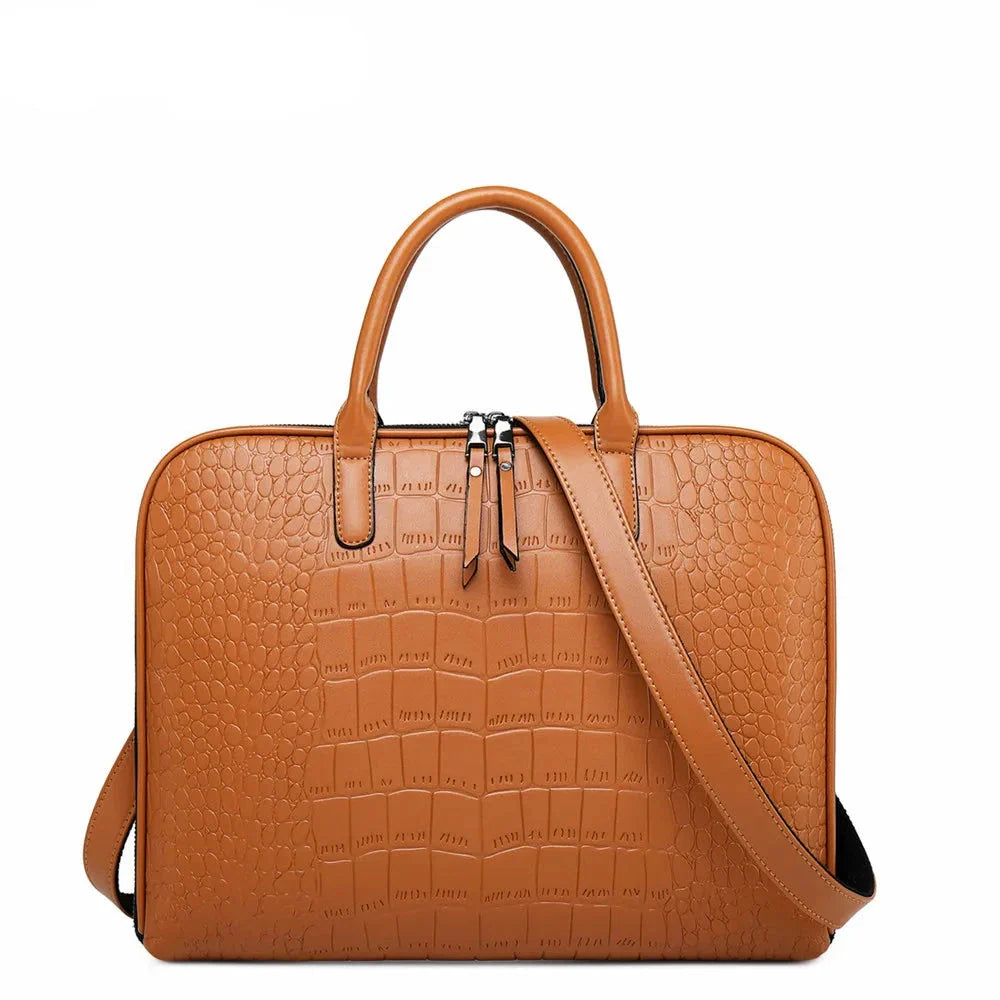Sac à main ordinateur cuir femme