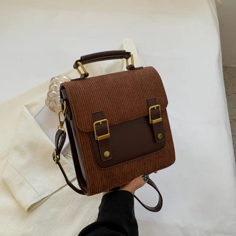 Sac à main cartable bicolore