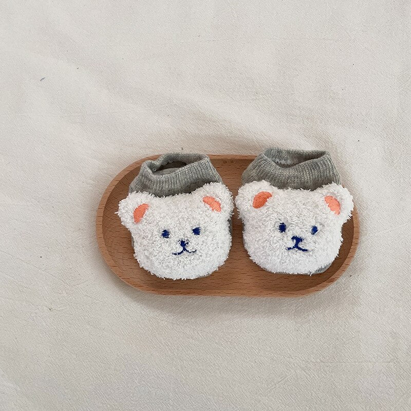 Chaussettes antidérapantes enfant ours Mavis