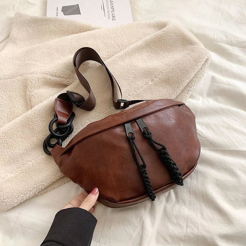 Sac à main banane cuir