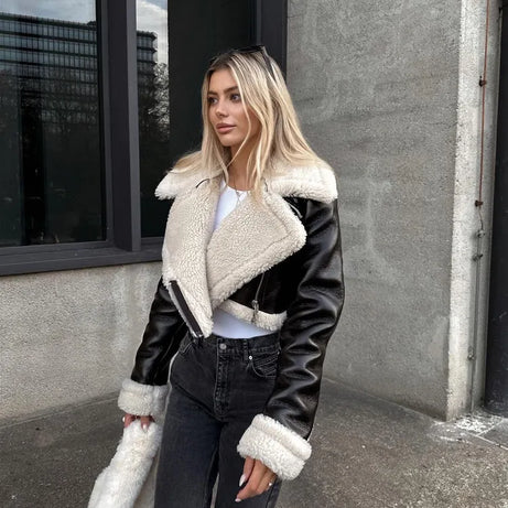 Doppelseitige Kurzjacke für Damen