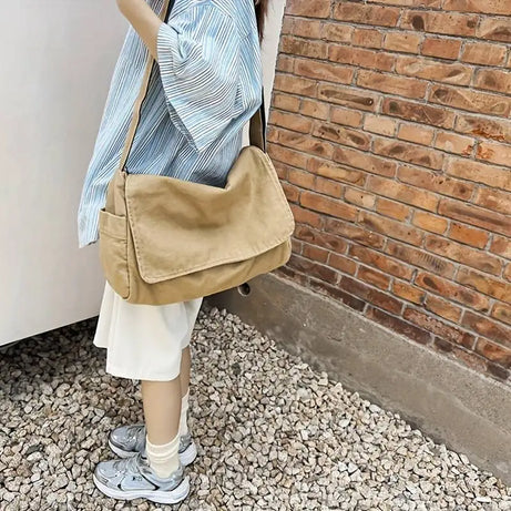 Sac à main besace en toile
