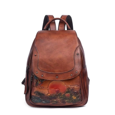 Sac à Main et à Dos Femme Vintage avec Dessin