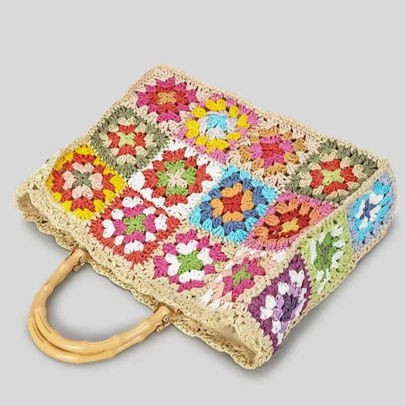 Cabas sac à main crochet