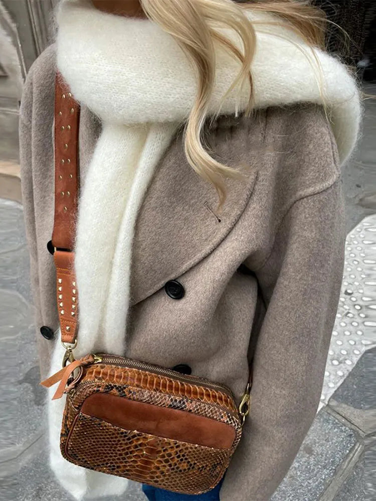 Eleganter Wollmantel für Damen