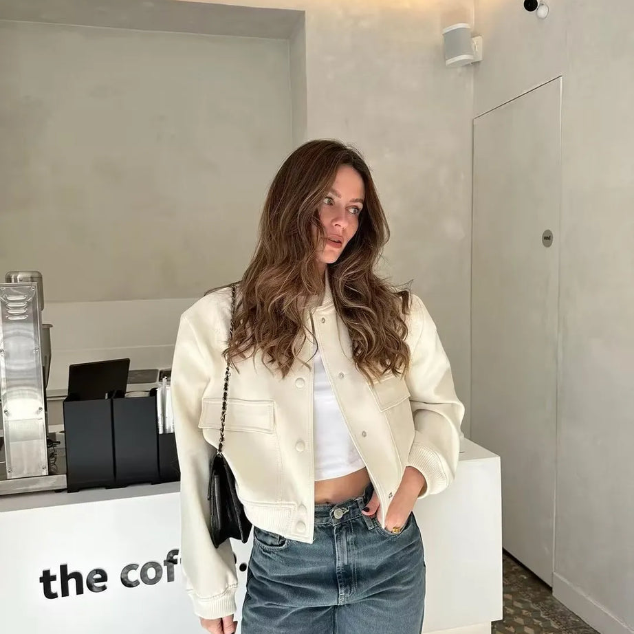 Blouson Bombardier à Manches pour Femme