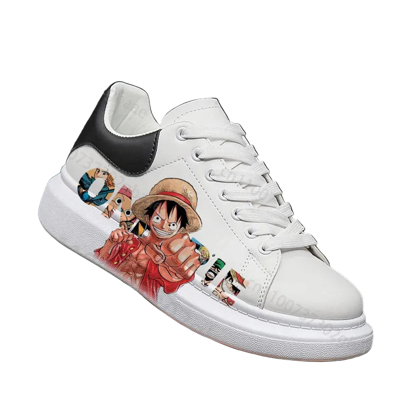 Chaussure manga one piece - Sneakers blanches inspirées de l'anime
