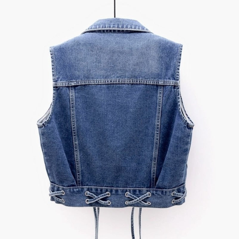 Klassische Jeansweste aus Denim