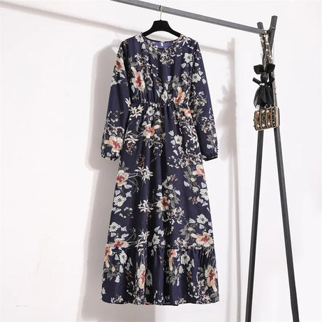 Robe bohème à imprimé floral pour femmes