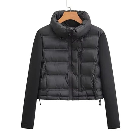 Veste à patte zippée à manches longues pour femmes