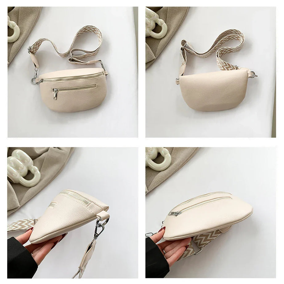 Sac à main banane pour femme avec bandoulière