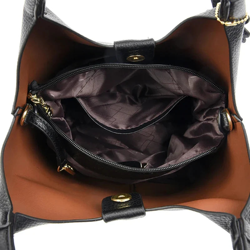 Sac à Main Noir Luxe avec Bandoulière