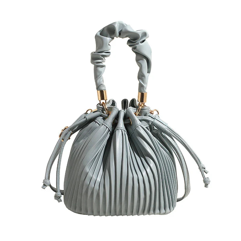 Sac Femme Bourse Bleu et Souple