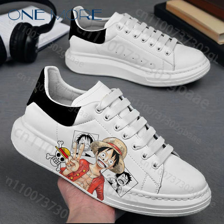 Chaussure manga one piece - Sneakers blanches inspirées de l'anime
