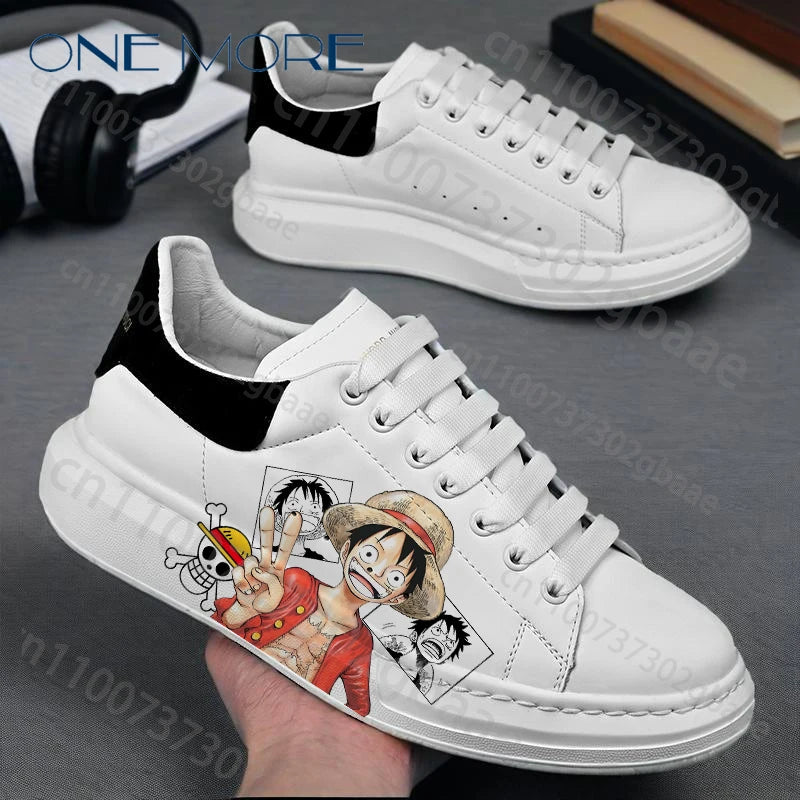 Chaussure manga one piece - Sneakers blanches inspirées de l'anime