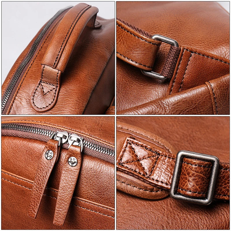 Sac à main à dos cuir homme