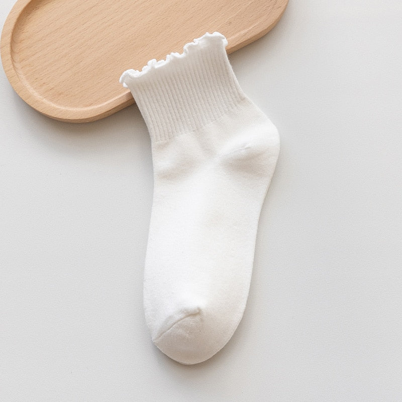 Chaussettes douces pour femmes avec finition ondulée Blakely