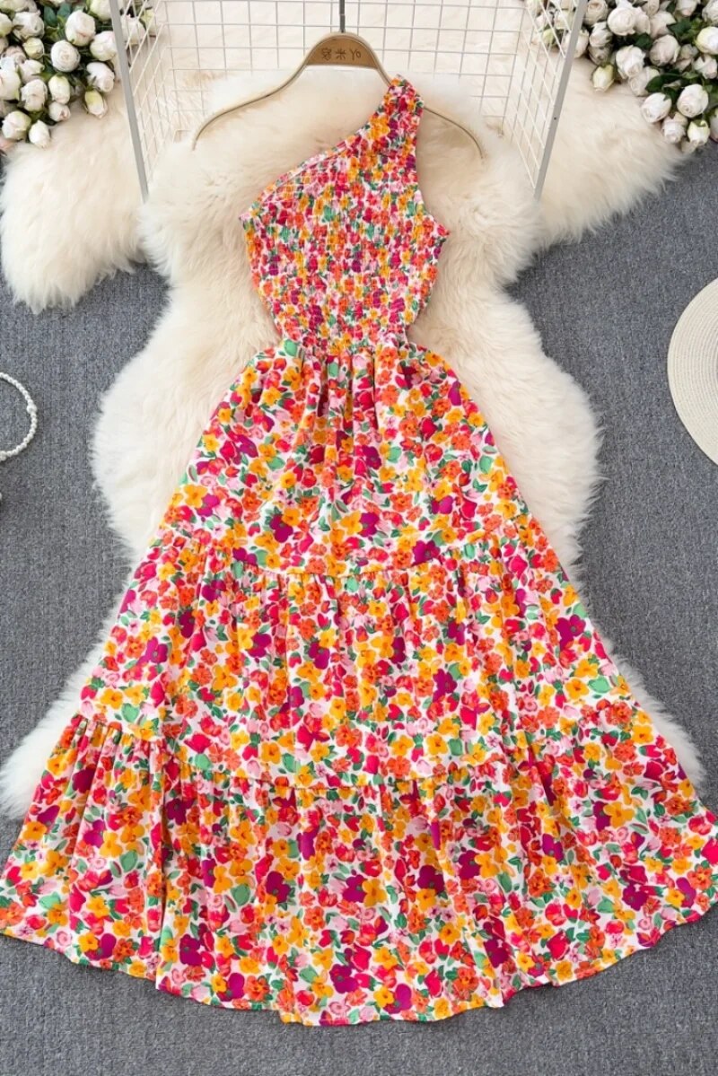 Robe Bohème à imprimé floral pour femmes Fitta