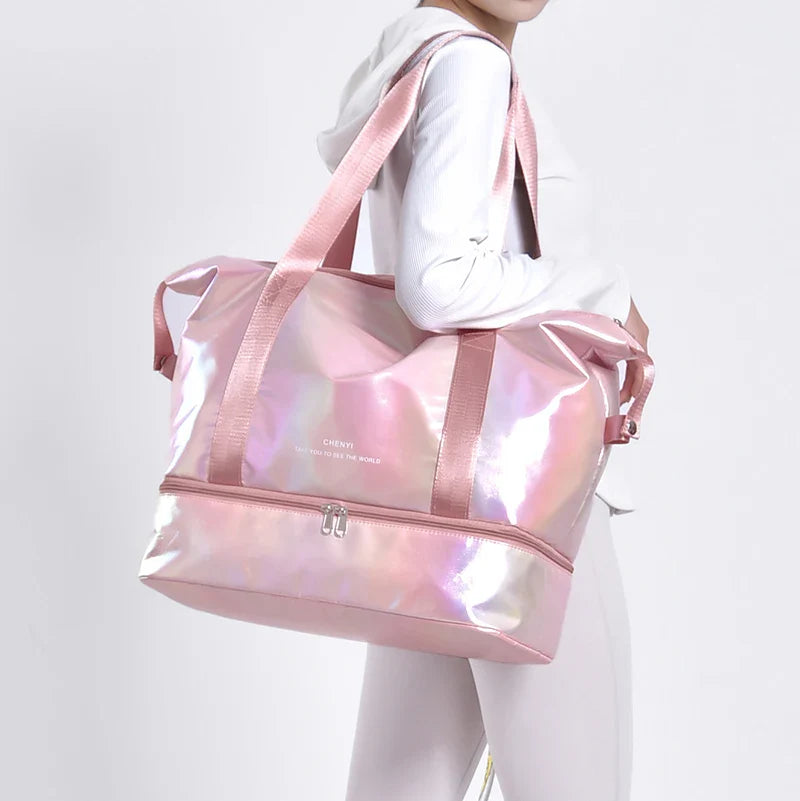 Sac à main avion toile multi poche coloré