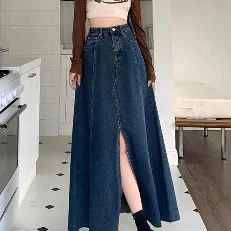 Jupe en jean vintage pour femme elizzy