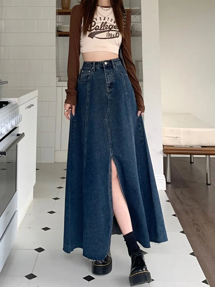 Jupe en jean vintage pour femme elizzy