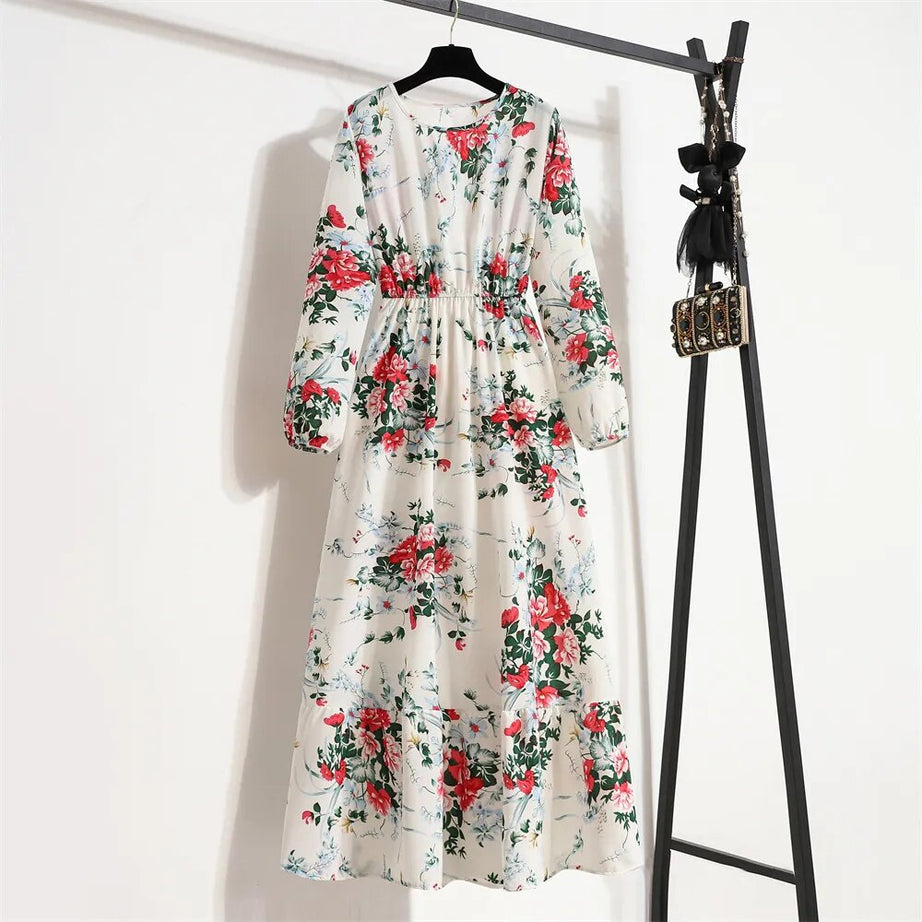 Robe bohème à imprimé floral pour femmes