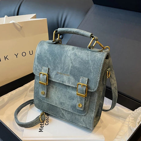 Sac Cartable Femme Bleu Design Élégant