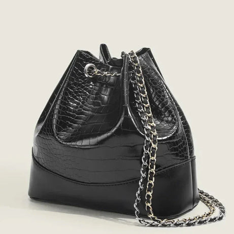 Sac Bourse Brillant Effet Peau de Crocodile