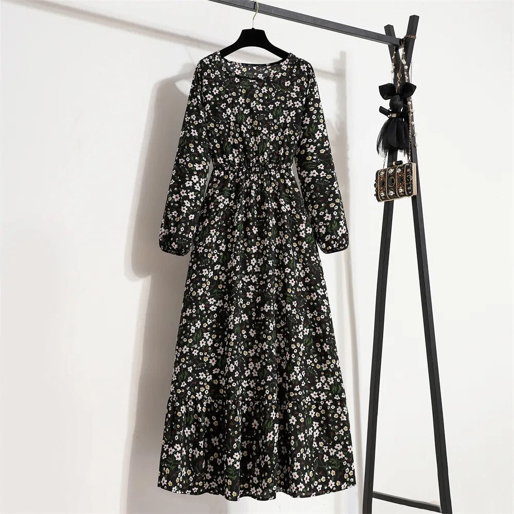 Robe bohème à imprimé floral pour femmes