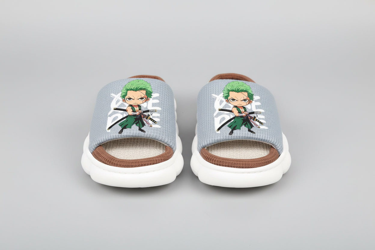 Chaussure manga one piece - Chaussons lumineux Luffy en lin pour garçons