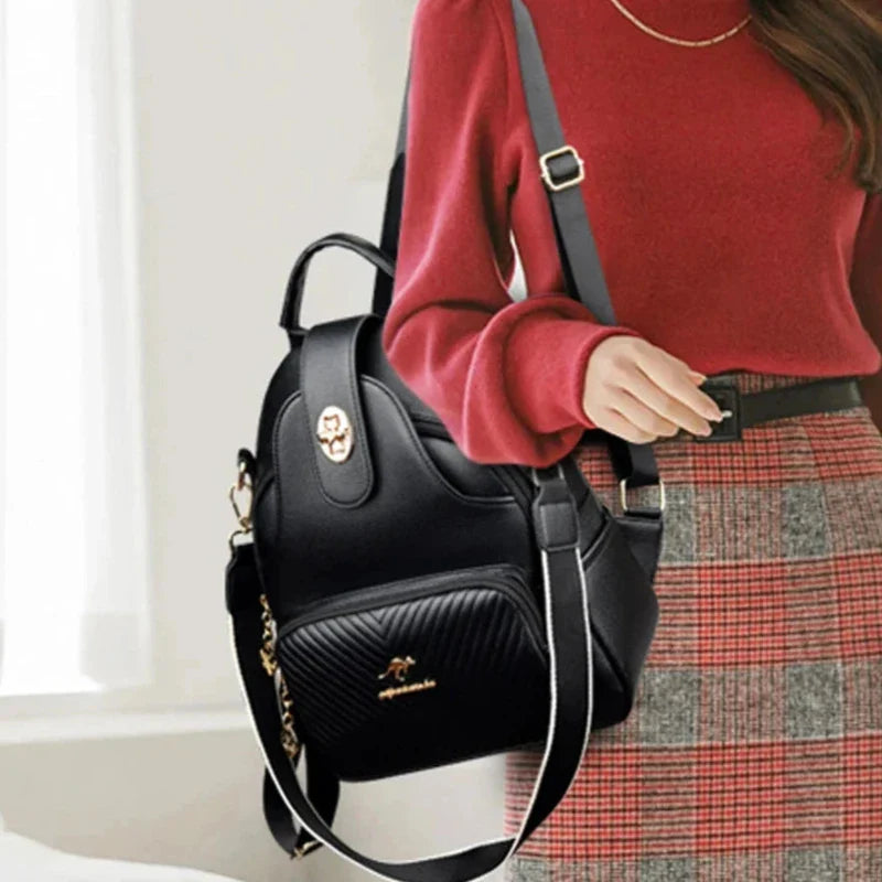 Sac à Main et à Dos Femme Robuste et Multipoches